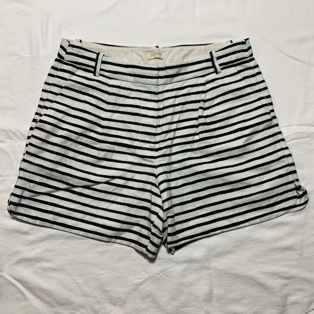 J. Crew Striped Cotton Shorts